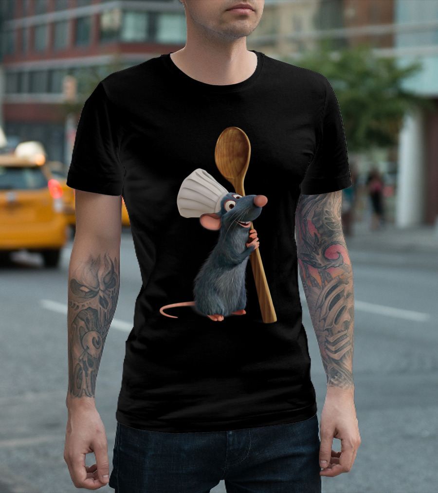 Disney Pixar Ratatouille Remy Chef Hat and Spoon T-Shirt