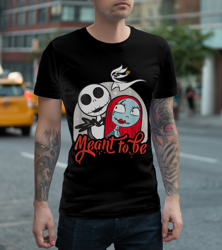 The Nightmare Before Christmas Jack Sally Meant to Be Disney Ghost T-Shirt