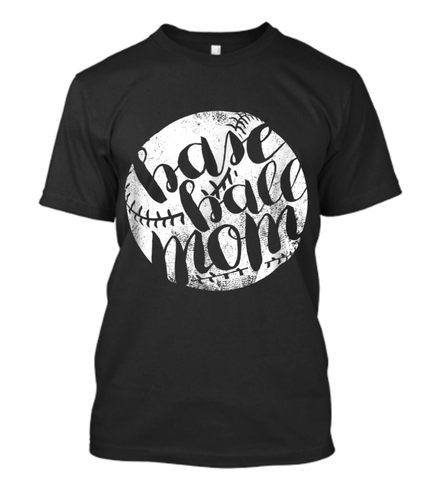 Baseball Mom Distressed Sports T-Shirt