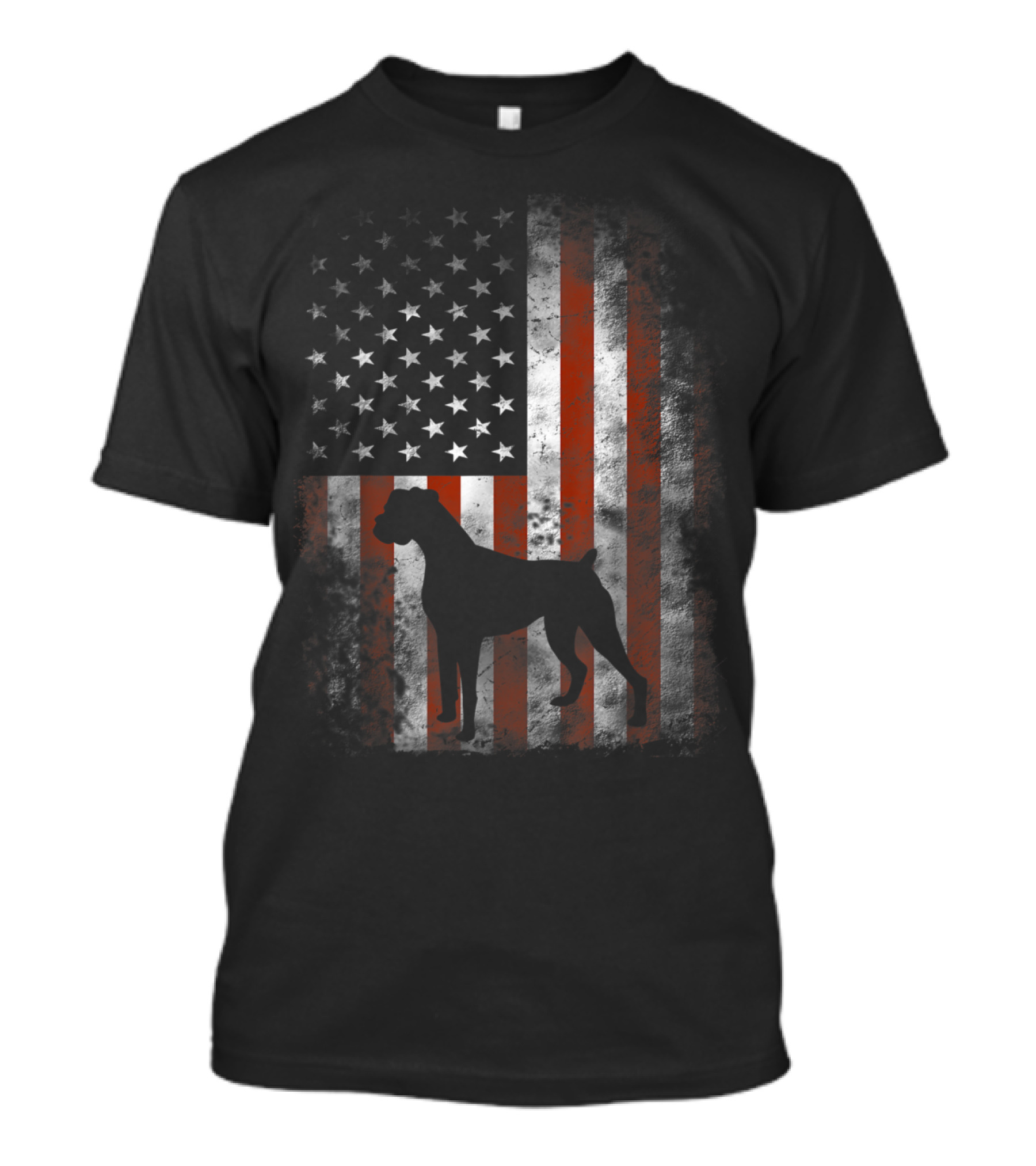 4th Of July American Flag Boxer Dog Patriotic T-Shirt