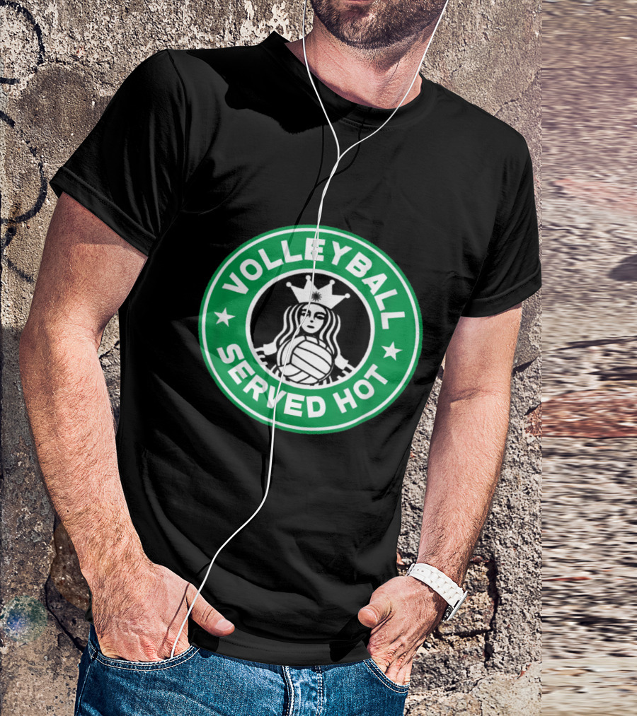 Volleyball Served Hot Funny Volleyball T-Shirt