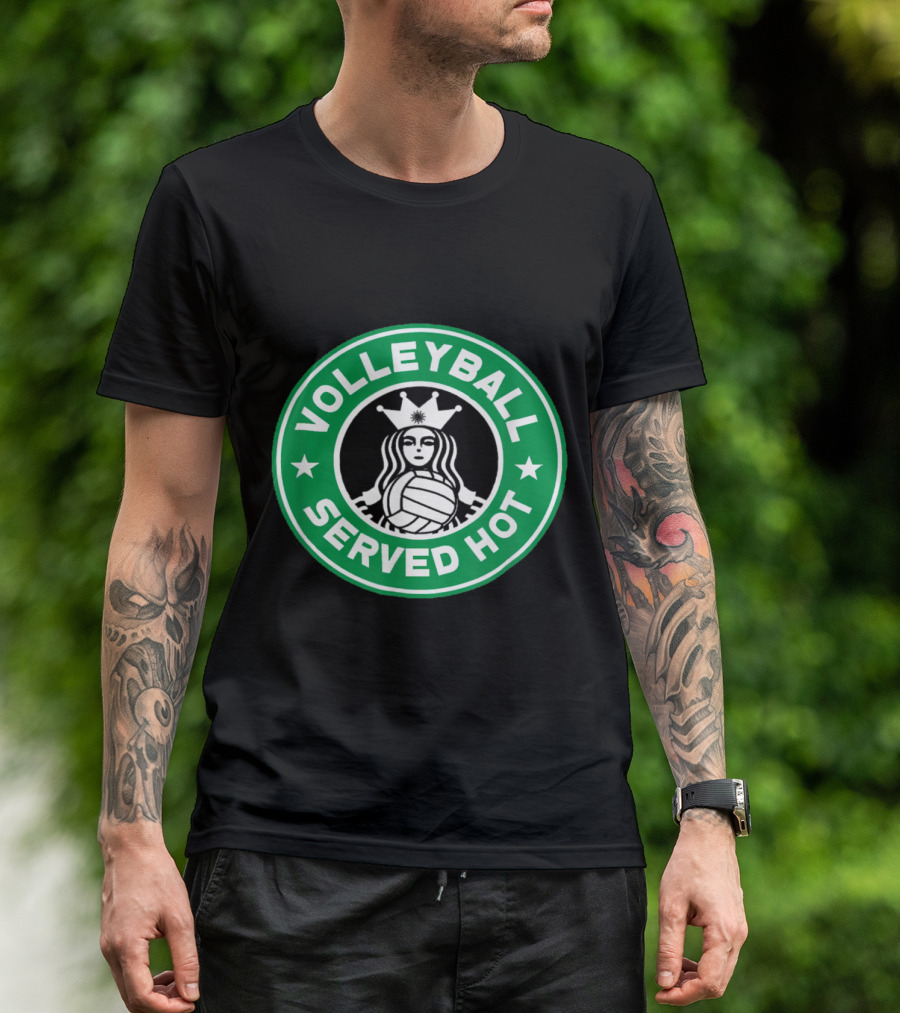 Volleyball Served Hot Funny Volleyball T-Shirt