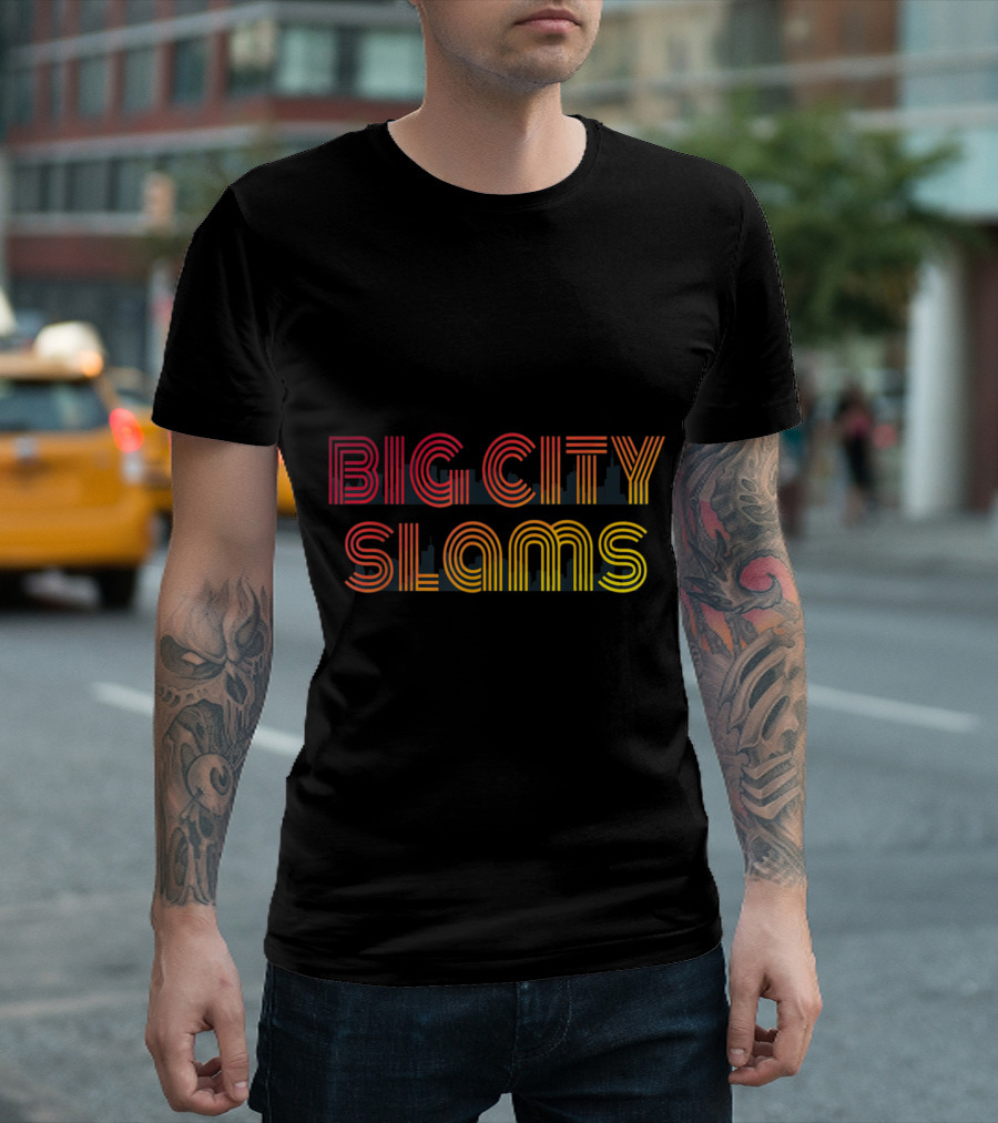 Big City Slams Hockey Enthusiast Shirt Retro Vibes T-Shirt