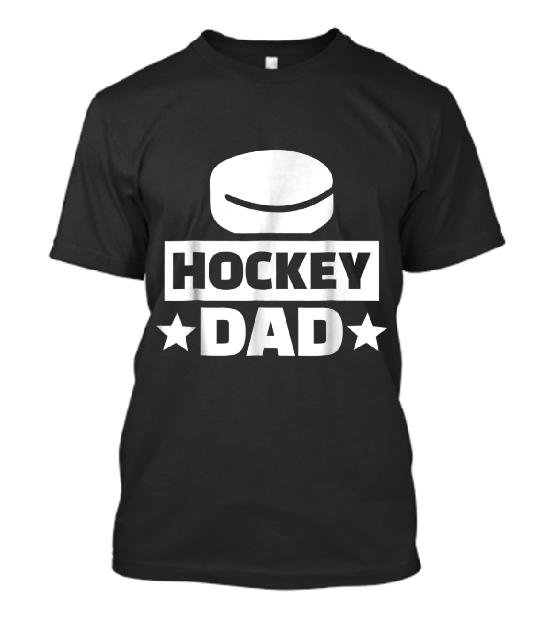 Hockey Dad Sports Puck With Stars T-Shirt