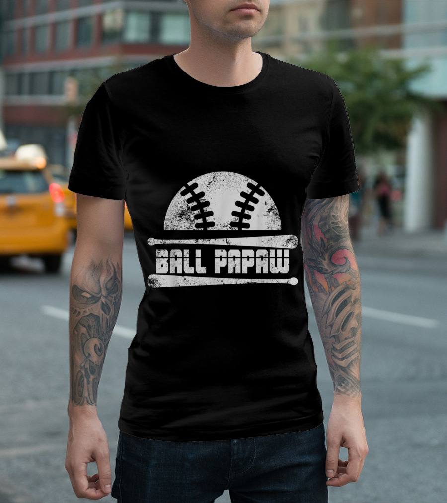 Ball Papaw Softball Baseball Vintage T-Shirt