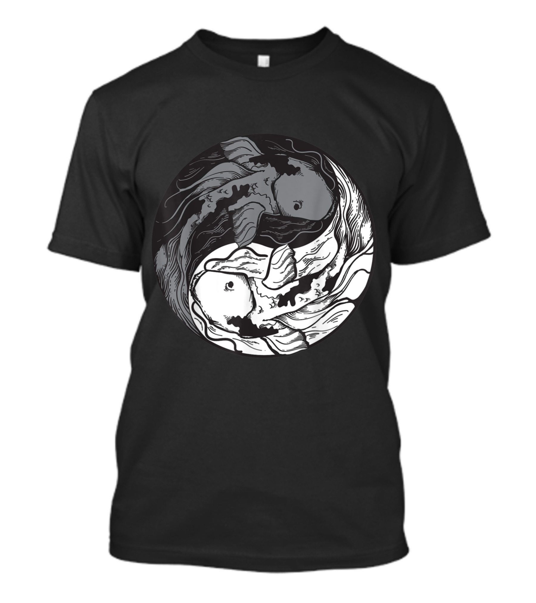 Yin Yang Koi Fish Birthday T-Shirt