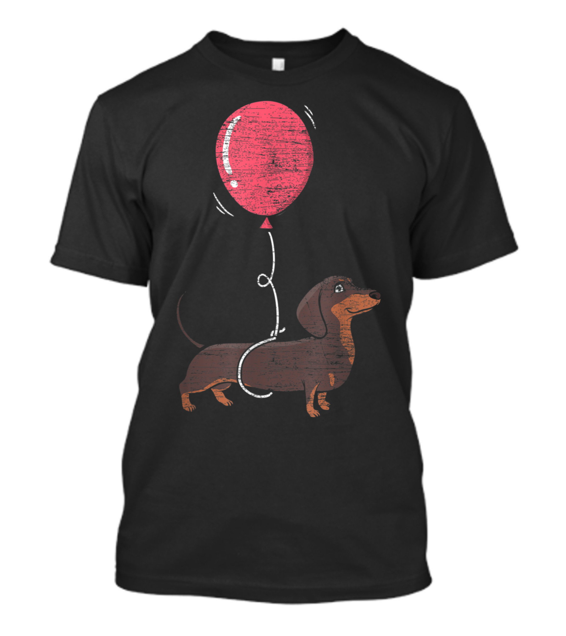 Dachshund With Red Balloon T-Shirt
