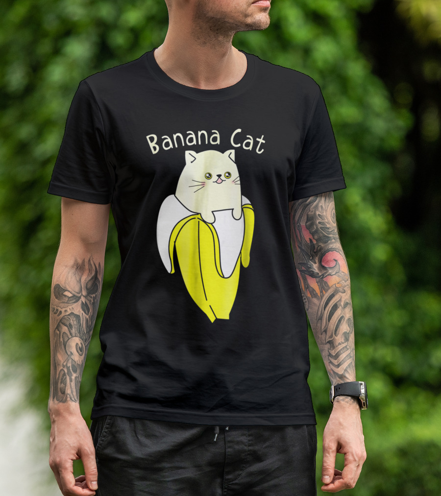 Bananya Banana Cat Cute Kawaii Kitten Adorable T-Shirt
