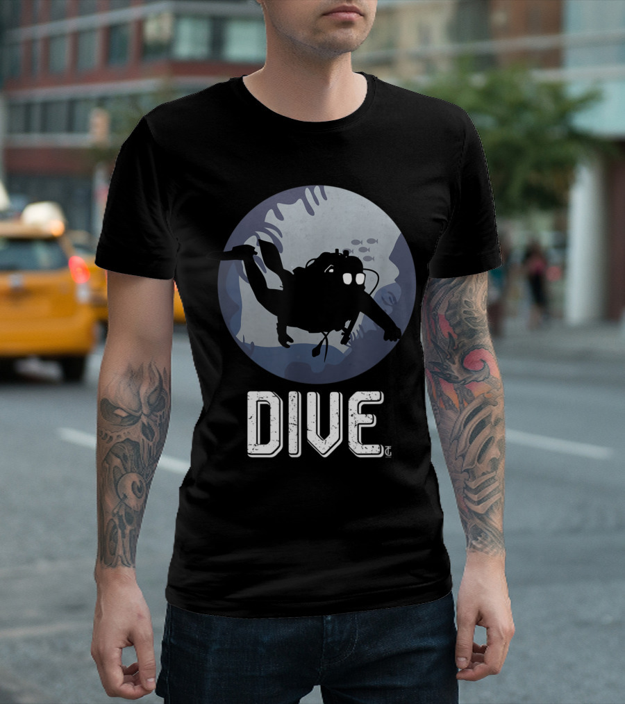 Dive Into the Deep Sea Scuba Diving Adventure T-Shirt