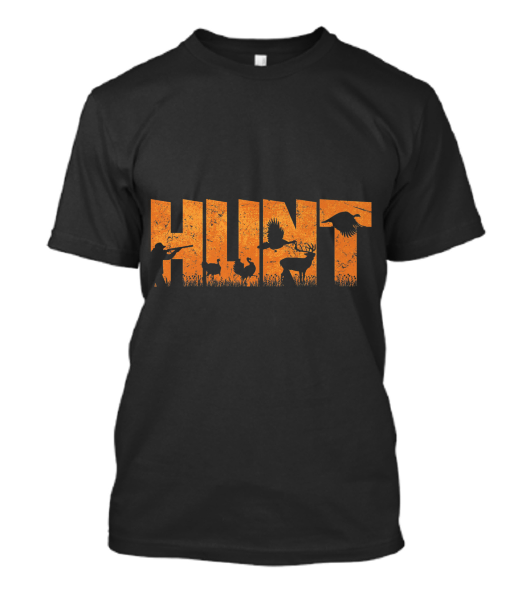 Hunt Silhouette With Deer, Turkey, And Pheasant T-Shirt