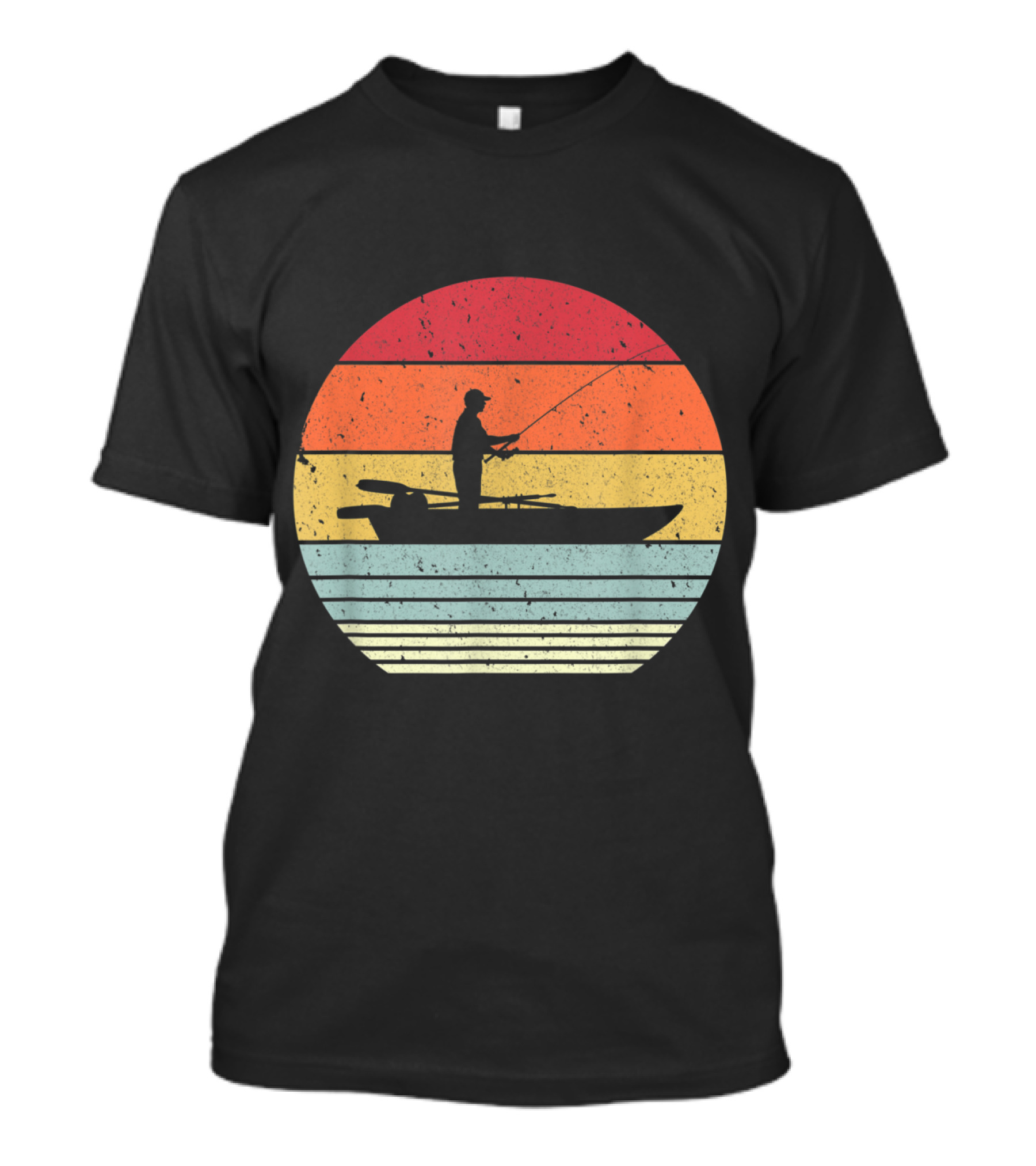 Vintage Sunset Fishing T-Shirt