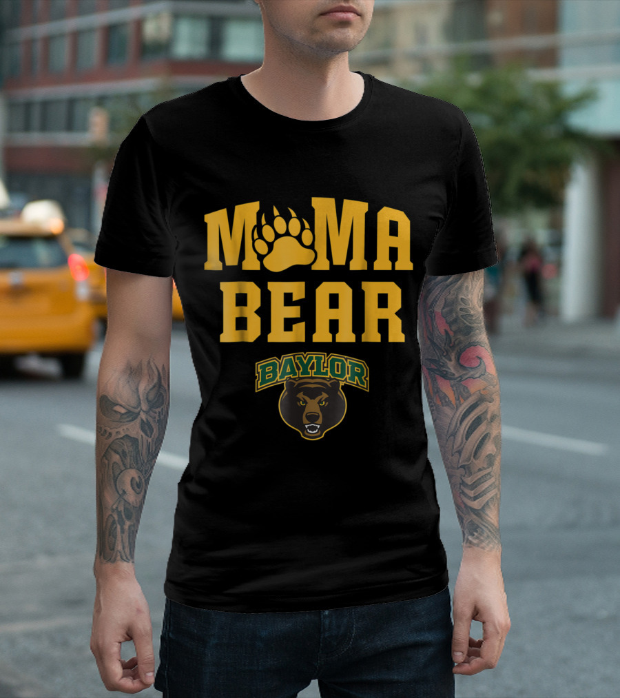 Baylor Bears Mama Bear Paw T-Shirt