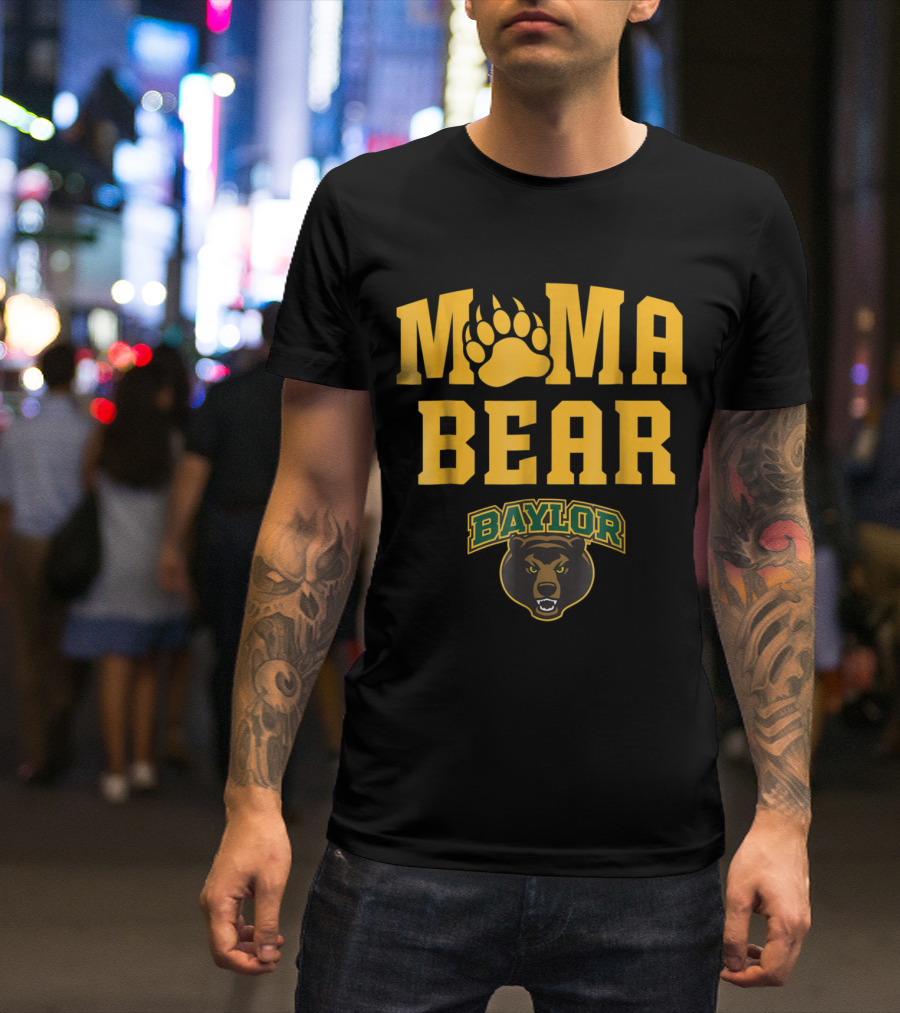 Baylor Bears Mama Bear Paw T-Shirt