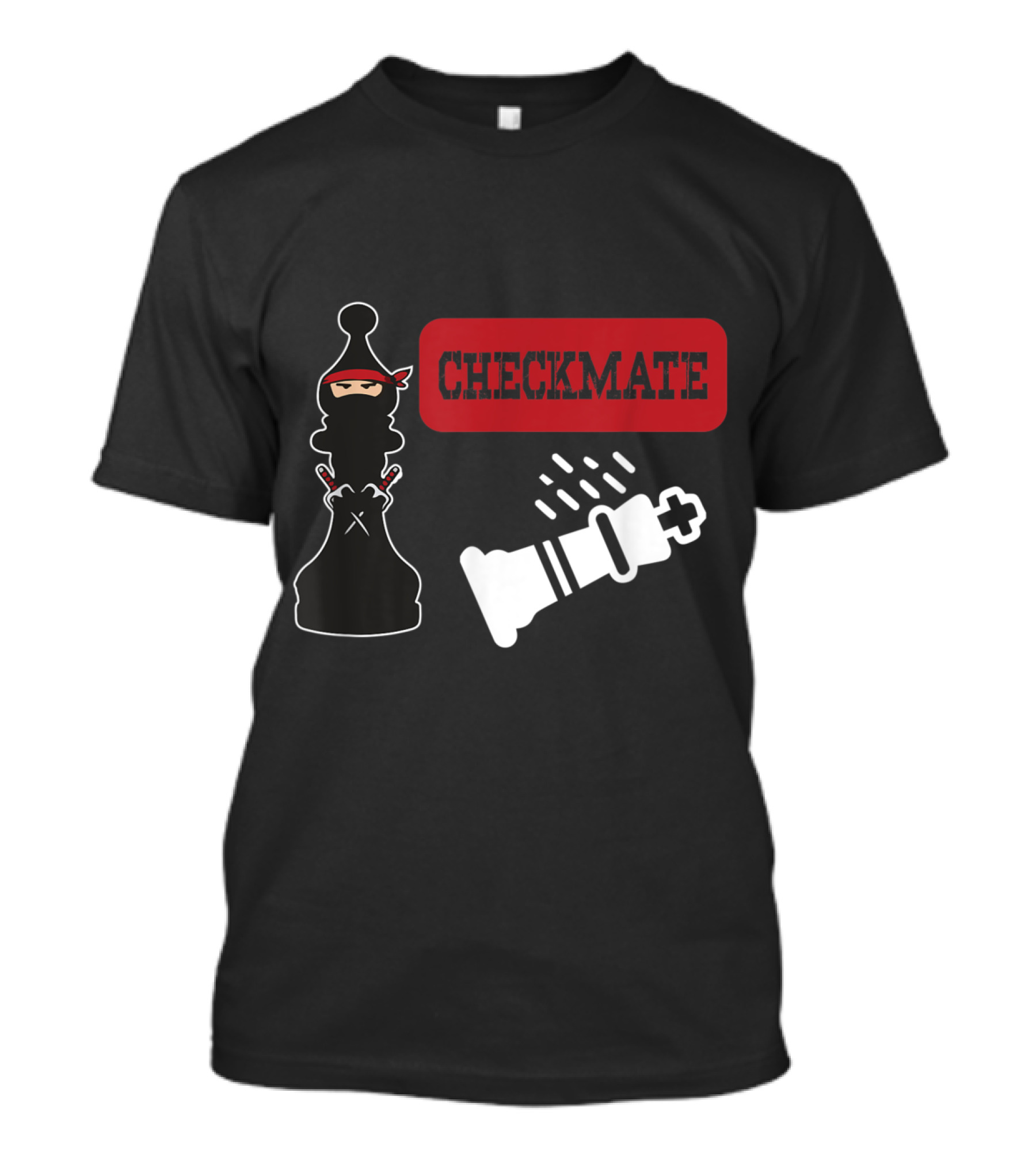 Chess Ninja Checkmate Master Strategy Duel T-Shirt