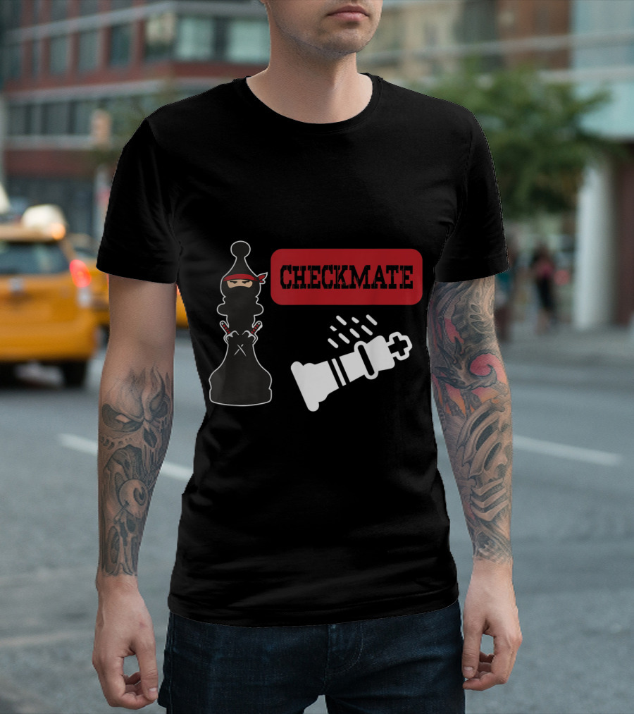 Chess Ninja Checkmate Master Strategy Duel T-Shirt