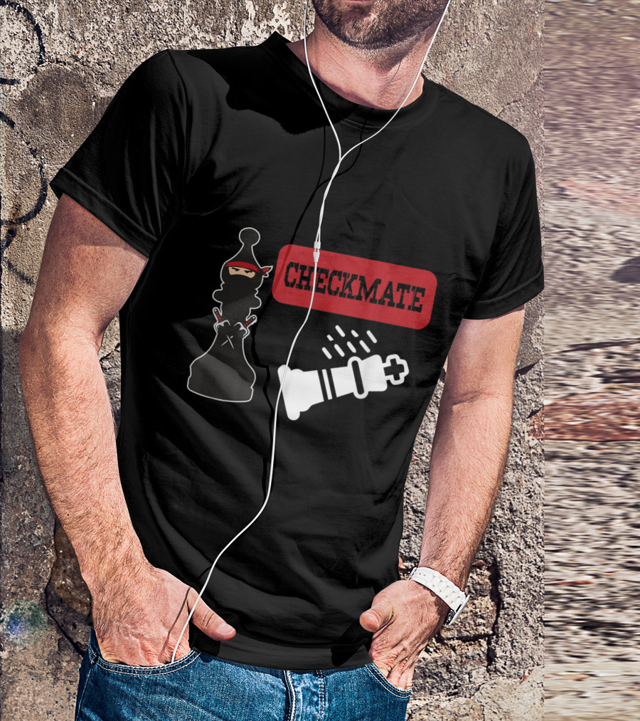 Chess Ninja Checkmate Master Strategy Duel T-Shirt