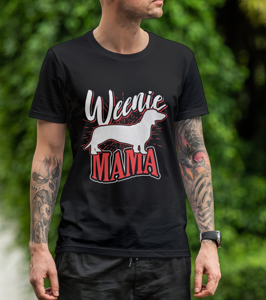 Weenie Mama Dachshund Dog Breed Owner Women T-Shirt