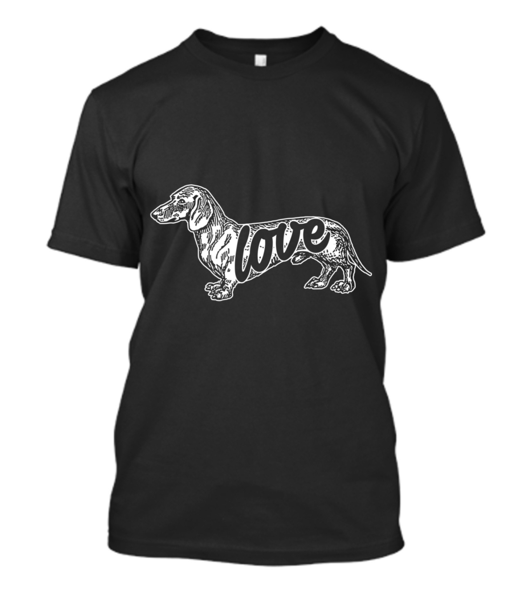 Love Dachshund Dog Breed Valentines Day Idea T-Shirt