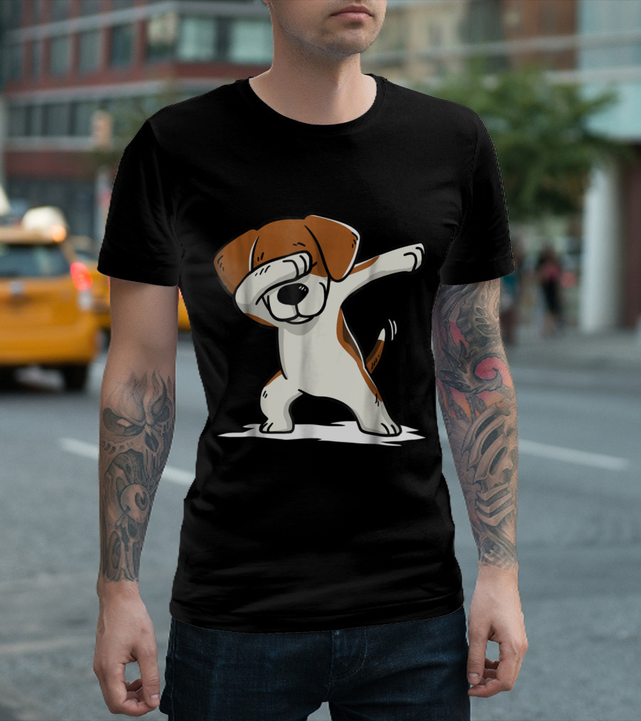 Beagle Dabbing Adorable Funny Dab Pose T-Shirt