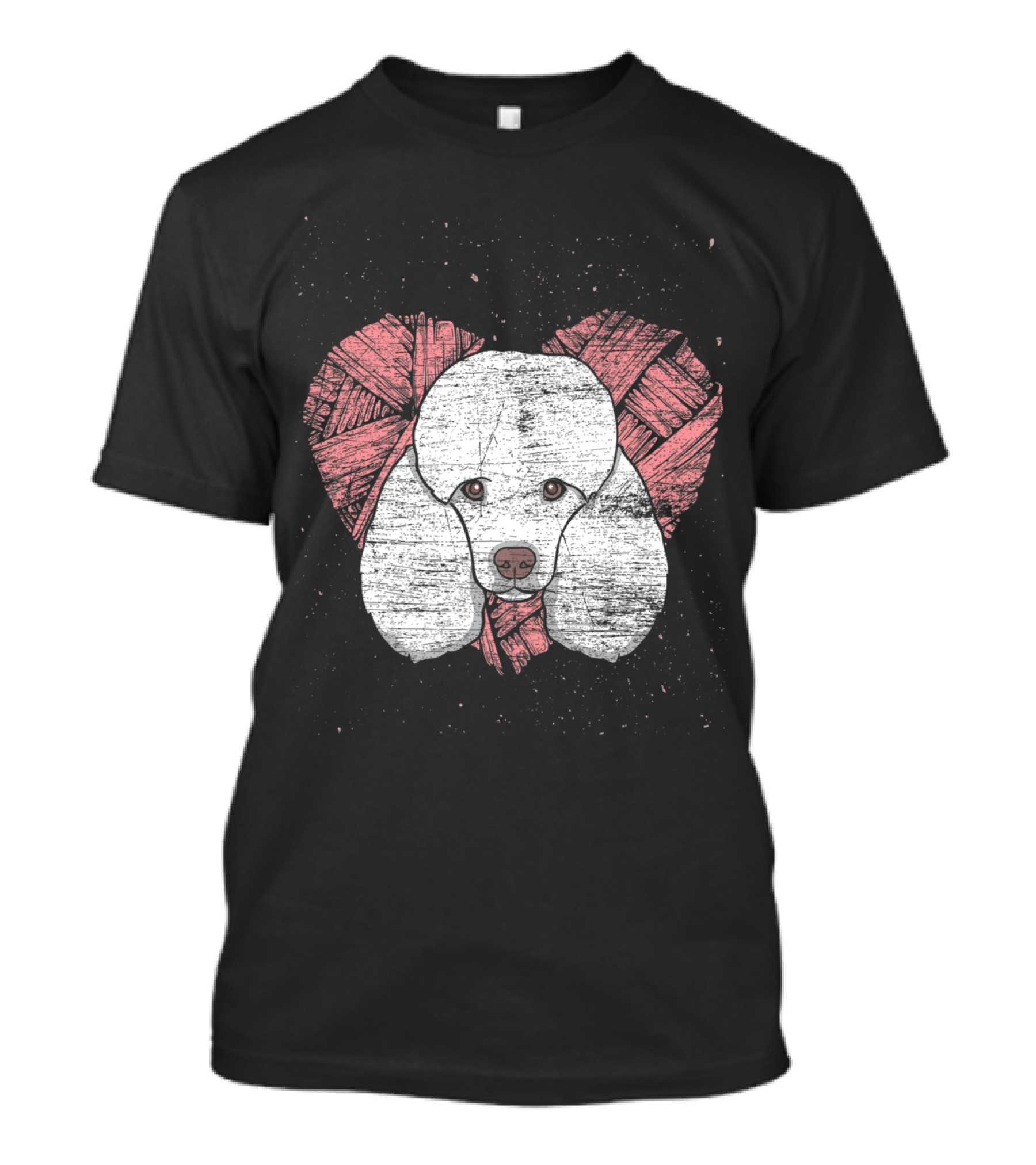Poodle Dog Lover Heart Design Pet Breed T-Shirt
