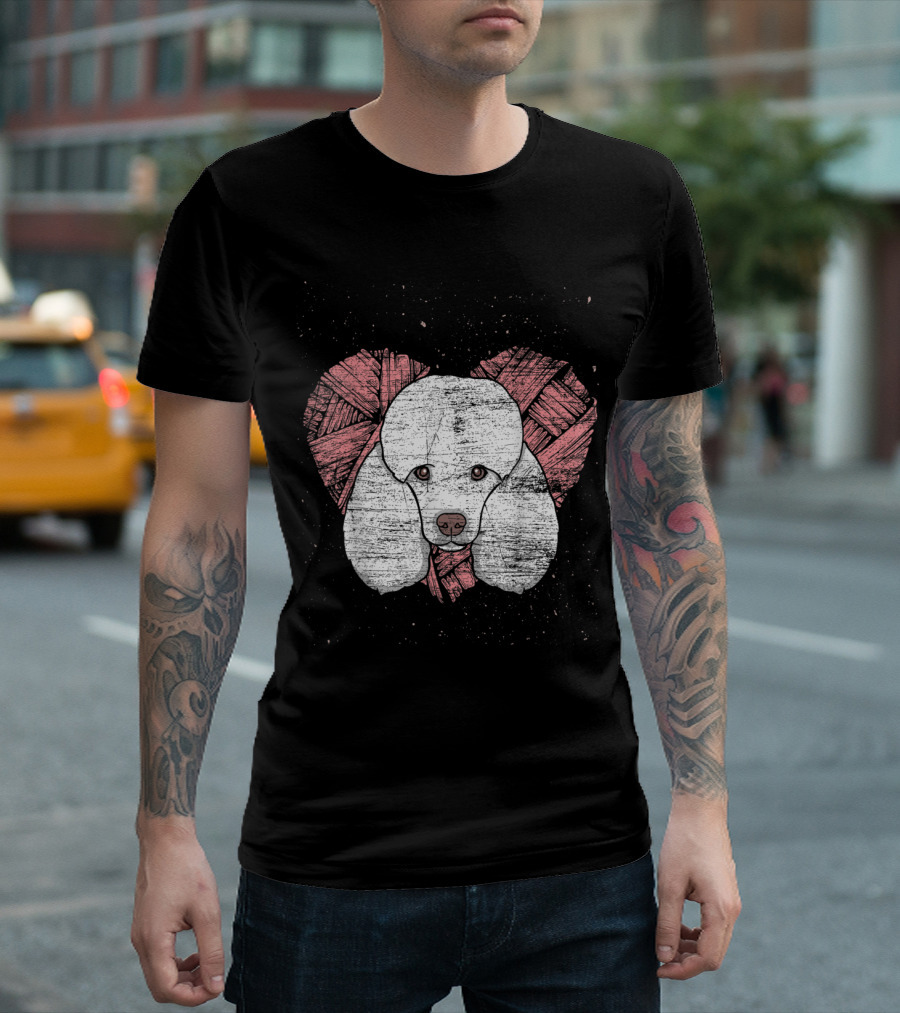 Heart-Shaped Dog Lover Design with Dog Breed Pet T-Shirt