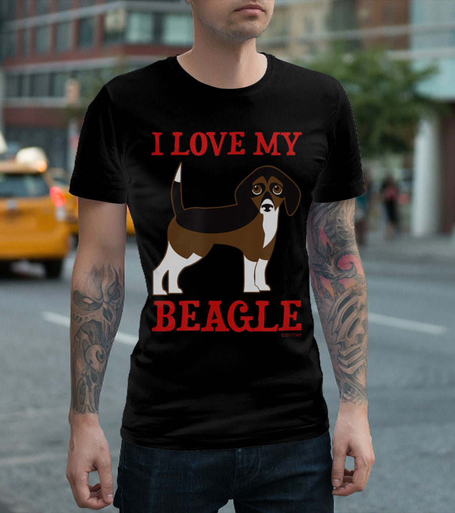 I Love My Beagle Dog - Adorable Beagle T-Shirt