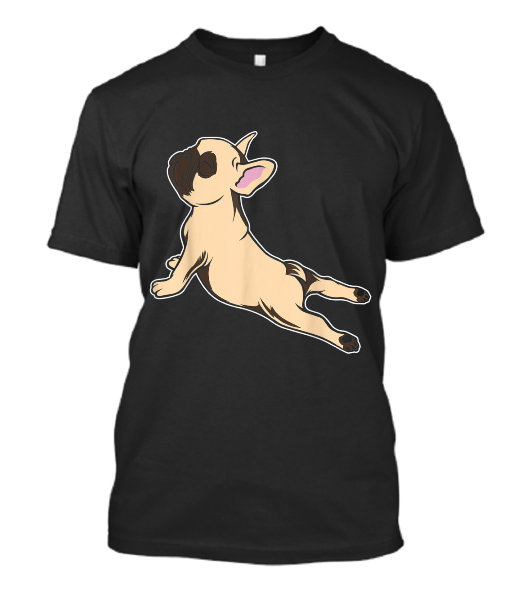 French Bulldog Yoga Stretching Humor With French Bulldog T-Shirt