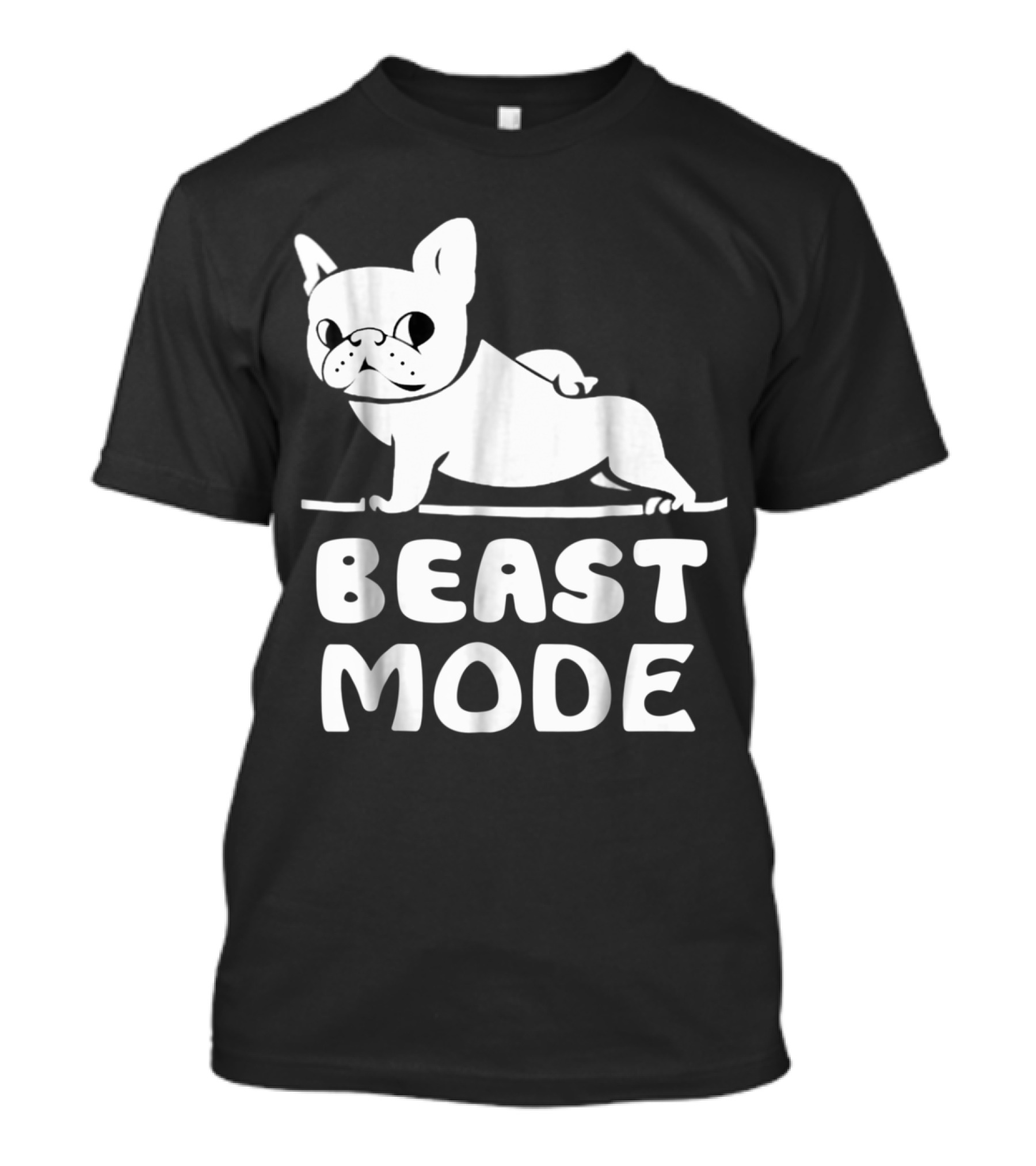 Beast Mode French Bulldog Yoga Pose T-Shirt