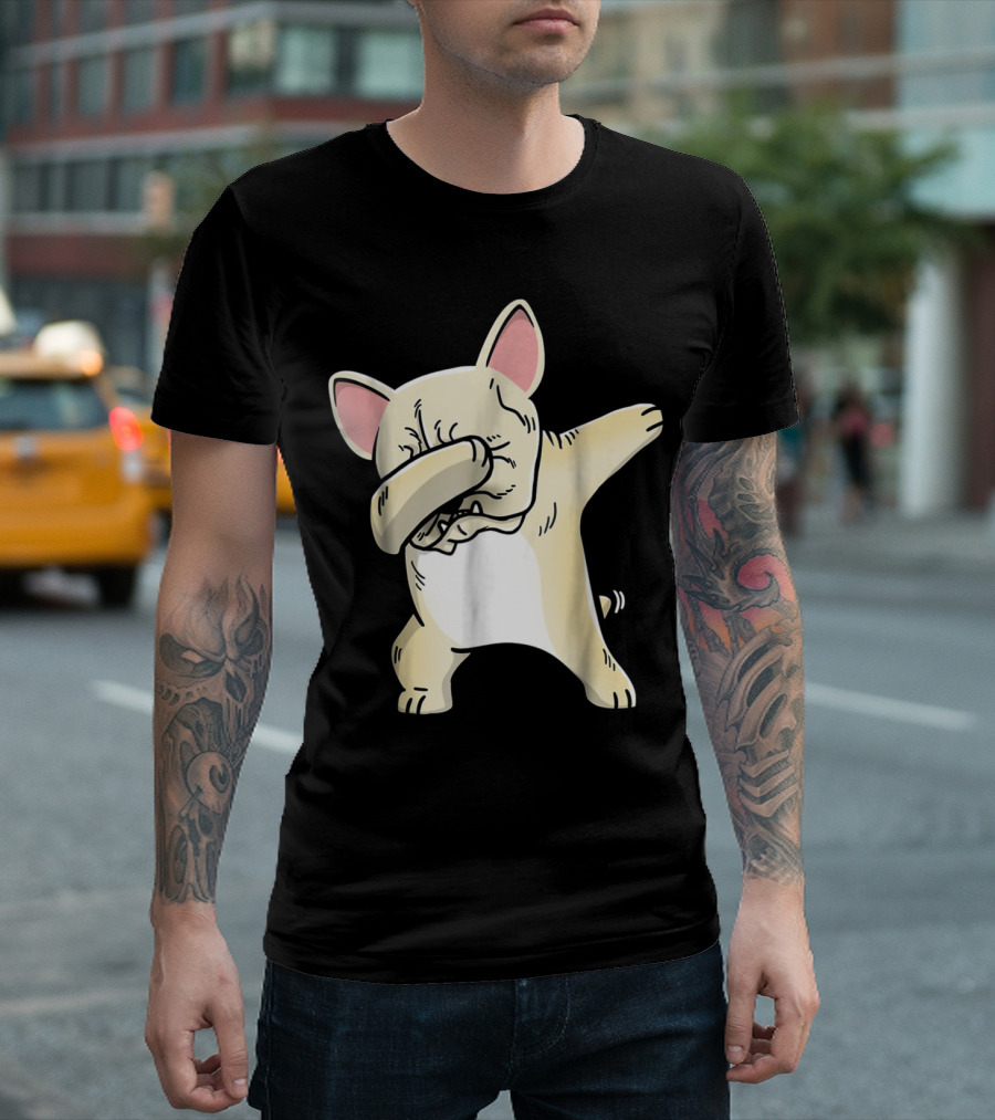 Frenchie Dabbing French Bulldog Playful Pose T-Shirt