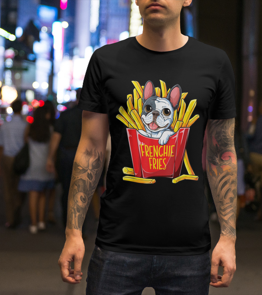 French Bulldog In Frenchie Fries Box T-Shirt