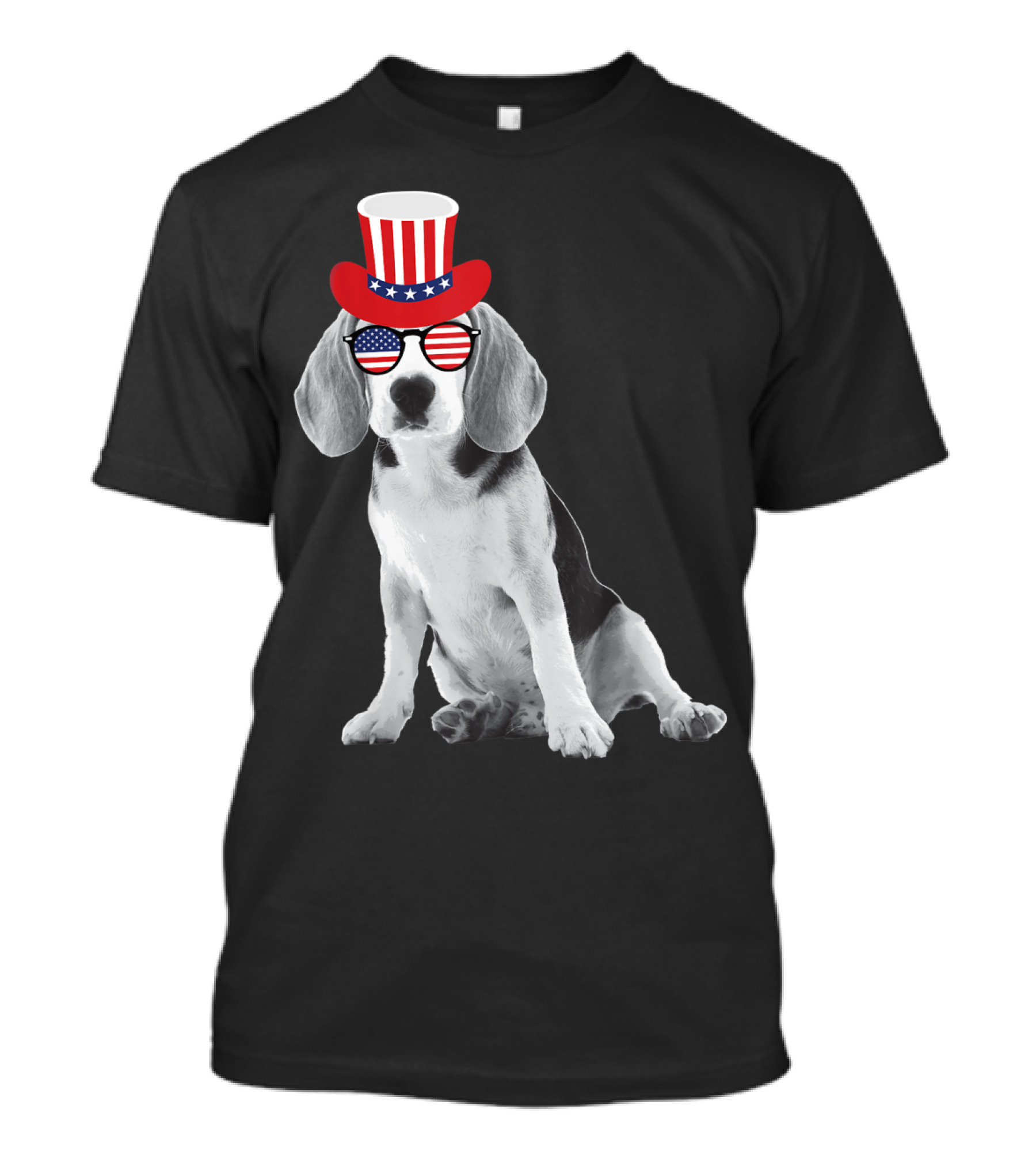 Patriotic Beagle Fourth Of July Dog Lovers T-Shirt