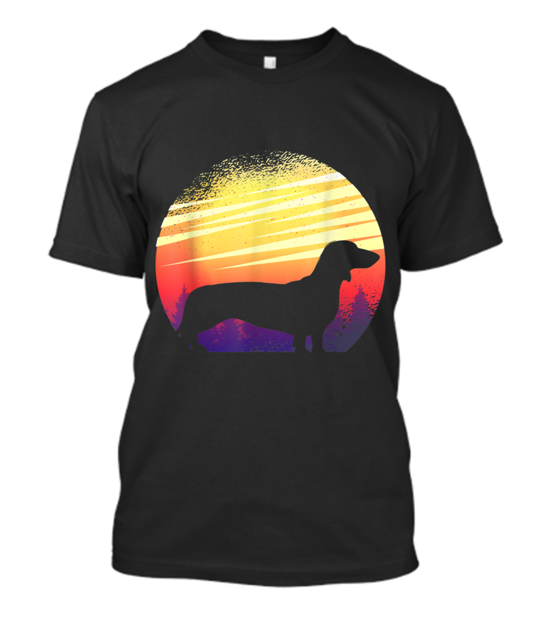 Sunset Silhouette Dachshund Dog Breeder T-Shirt