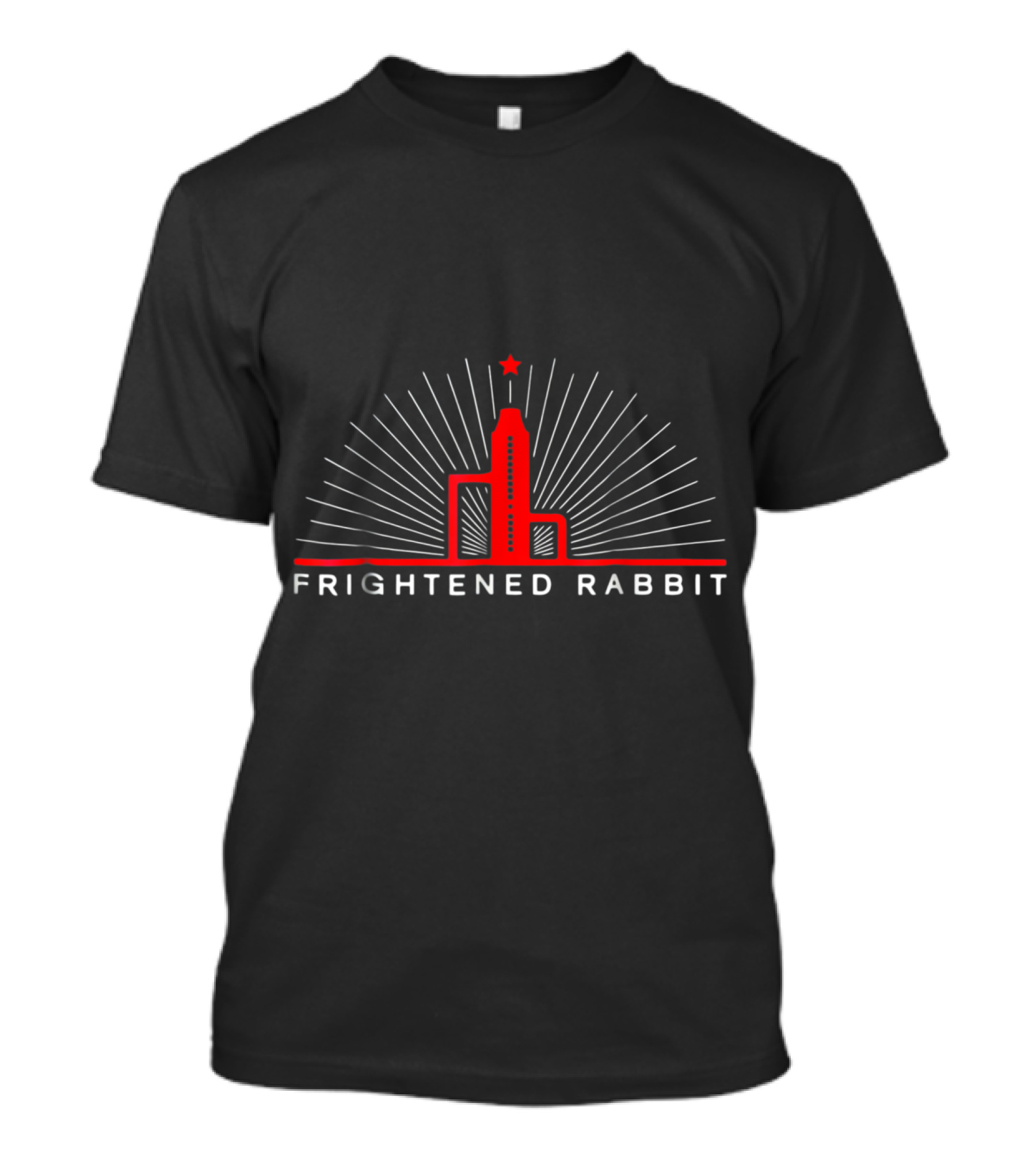 Frightened Rabbit Scott Hutchison Red Star Skyline T-Shirt