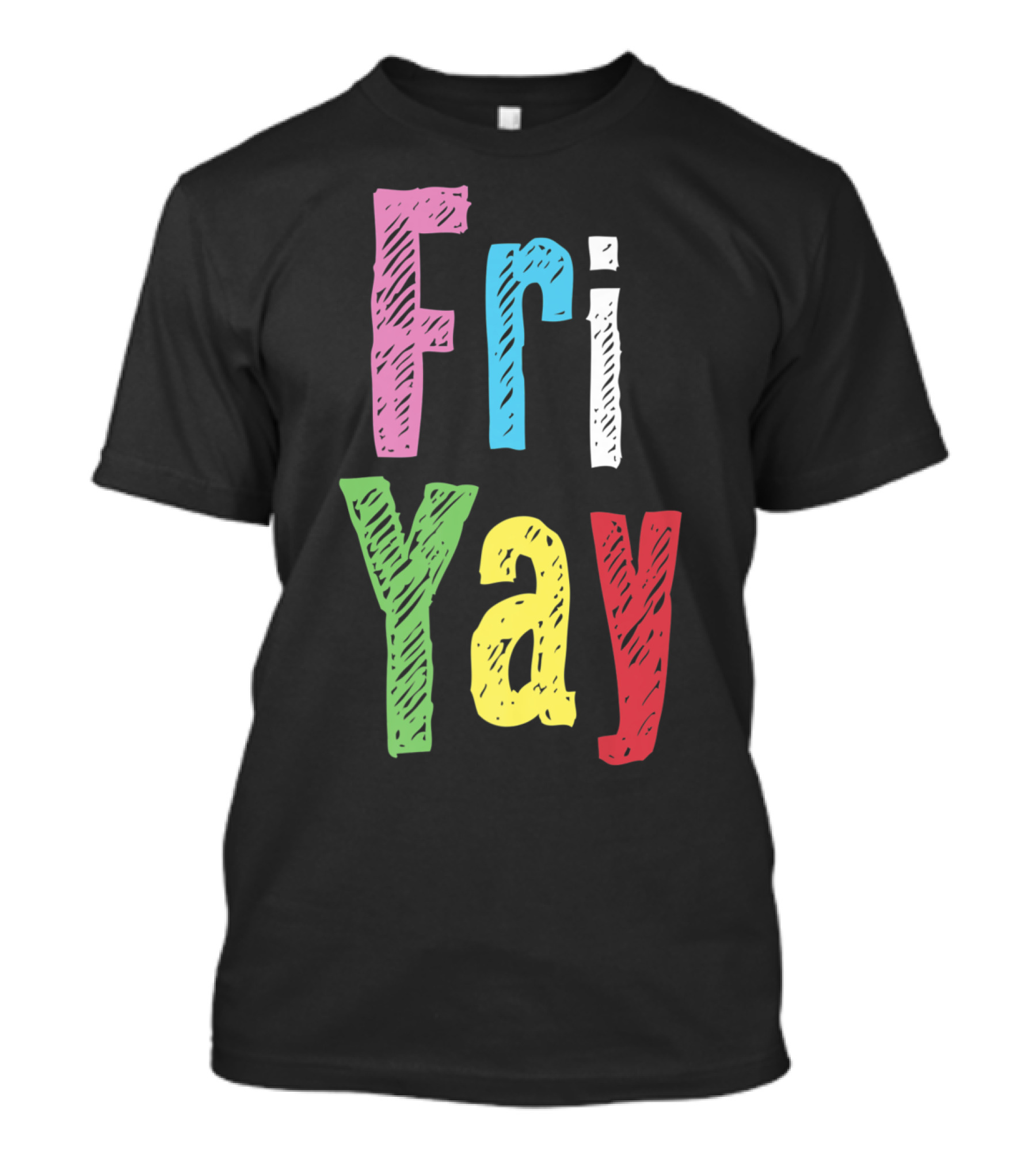 Friyay Colorful Teacher Weekend Back To School T-Shirt