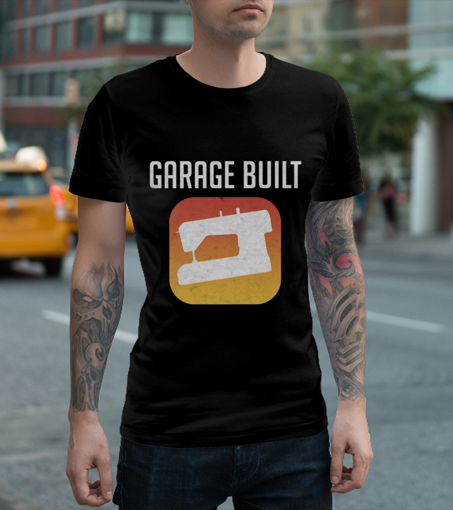 GARAGE BUILT GAME Sewing Machine Retro Sewing T-Shirt