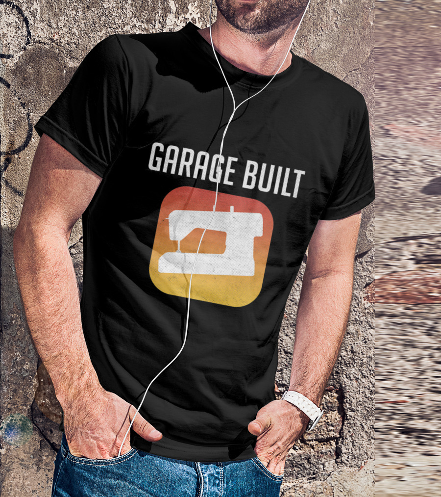 GARAGE BUILT GAME Sewing Machine Retro Sewing T-Shirt