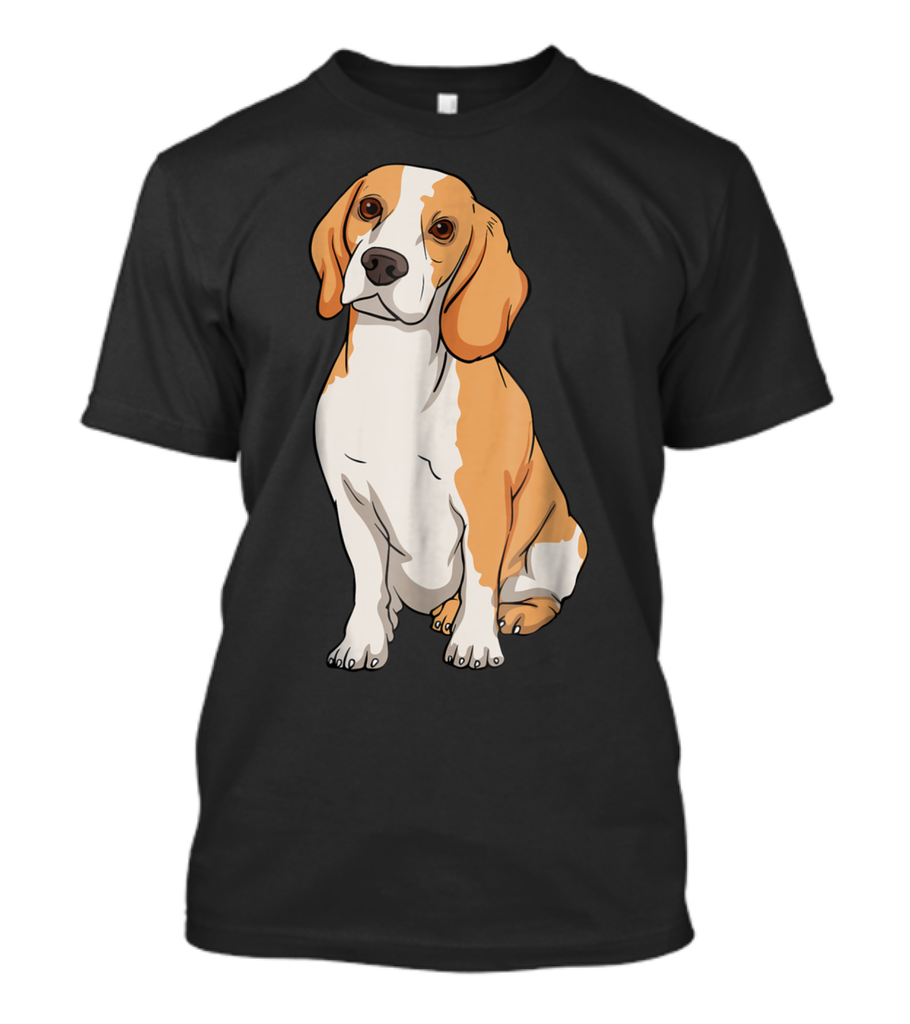 Cute Beagle Illustration For Dog Lovers And Beagle Fans T-Shirt