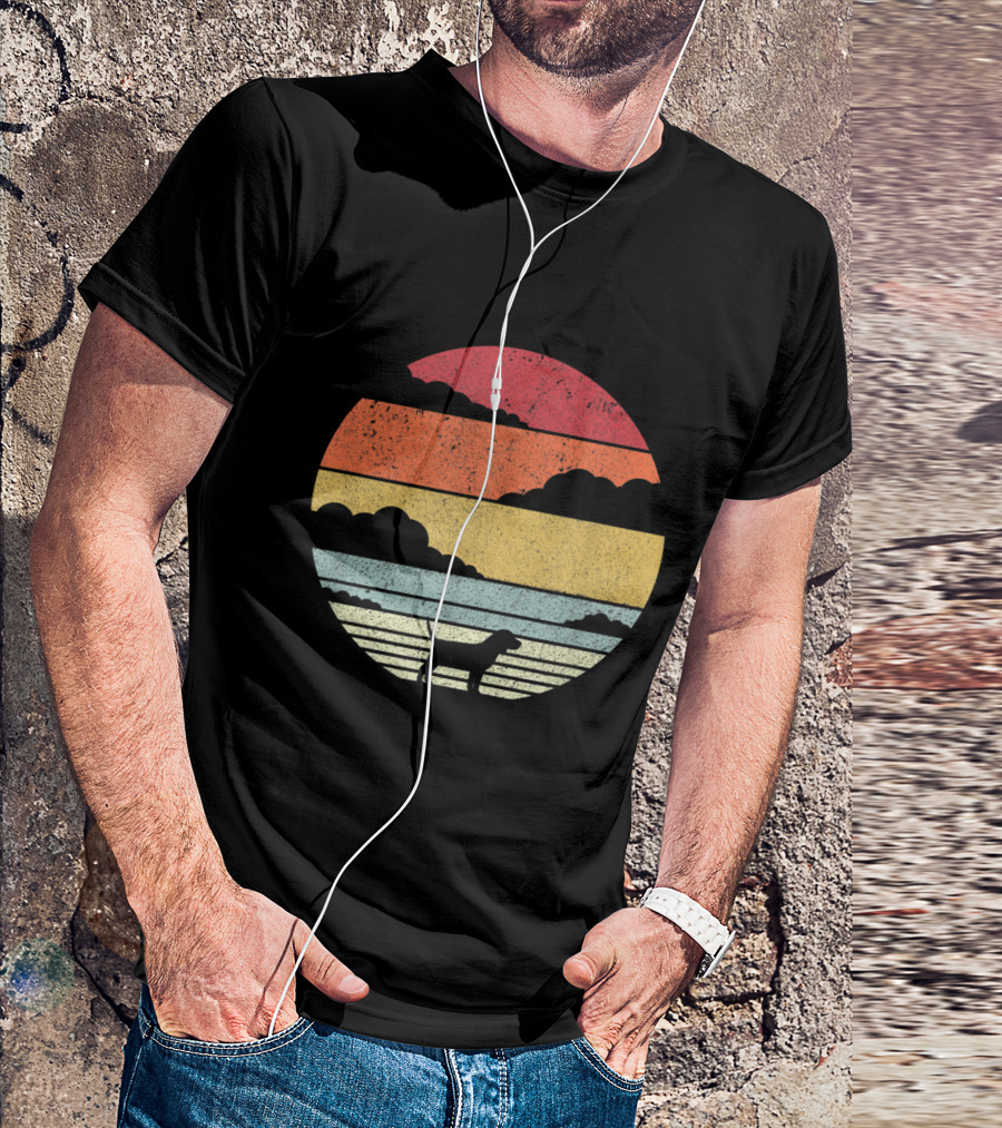 Beagle Style Vintage Sunset T-Shirt