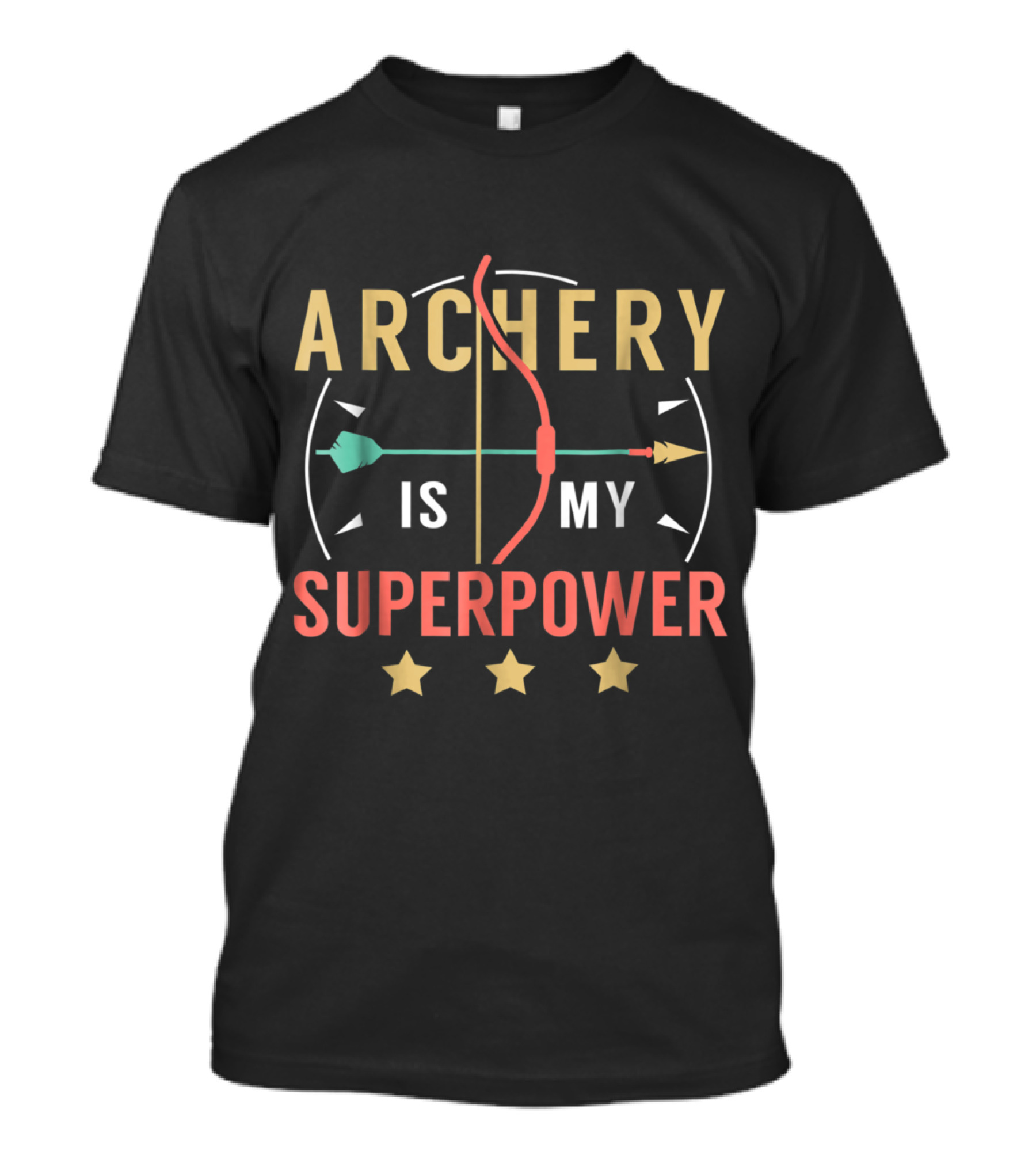 Archery Is My Superpower Fun Archers Star T-Shirt