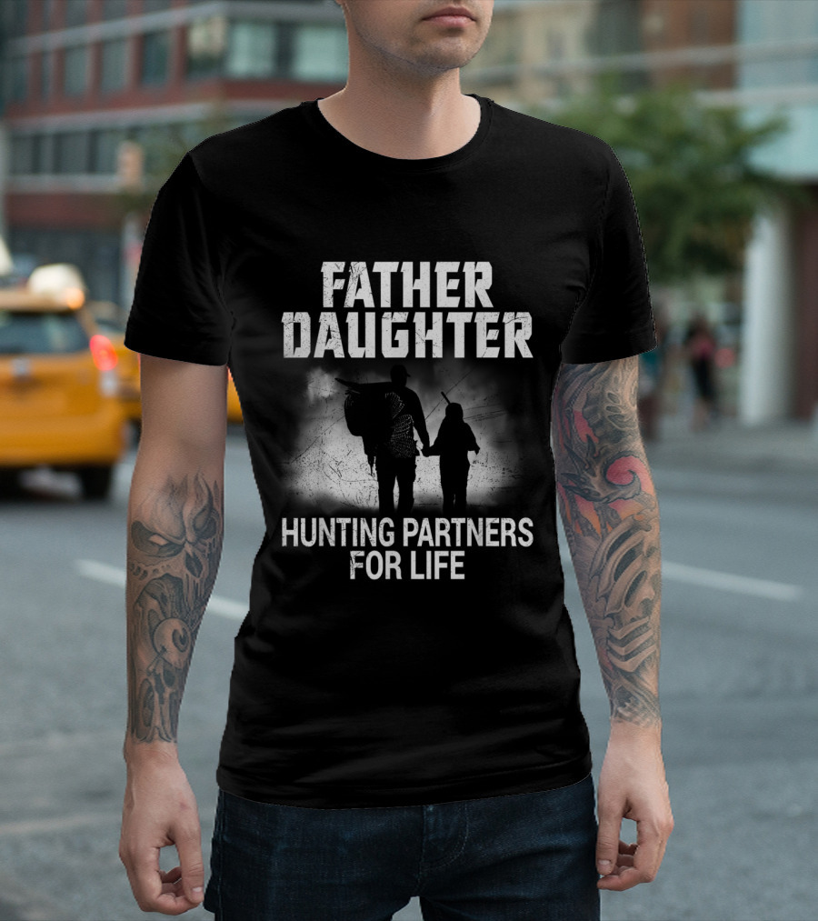Father Daughter Hunting Partners for Life Bonding Adventure T-Shirt