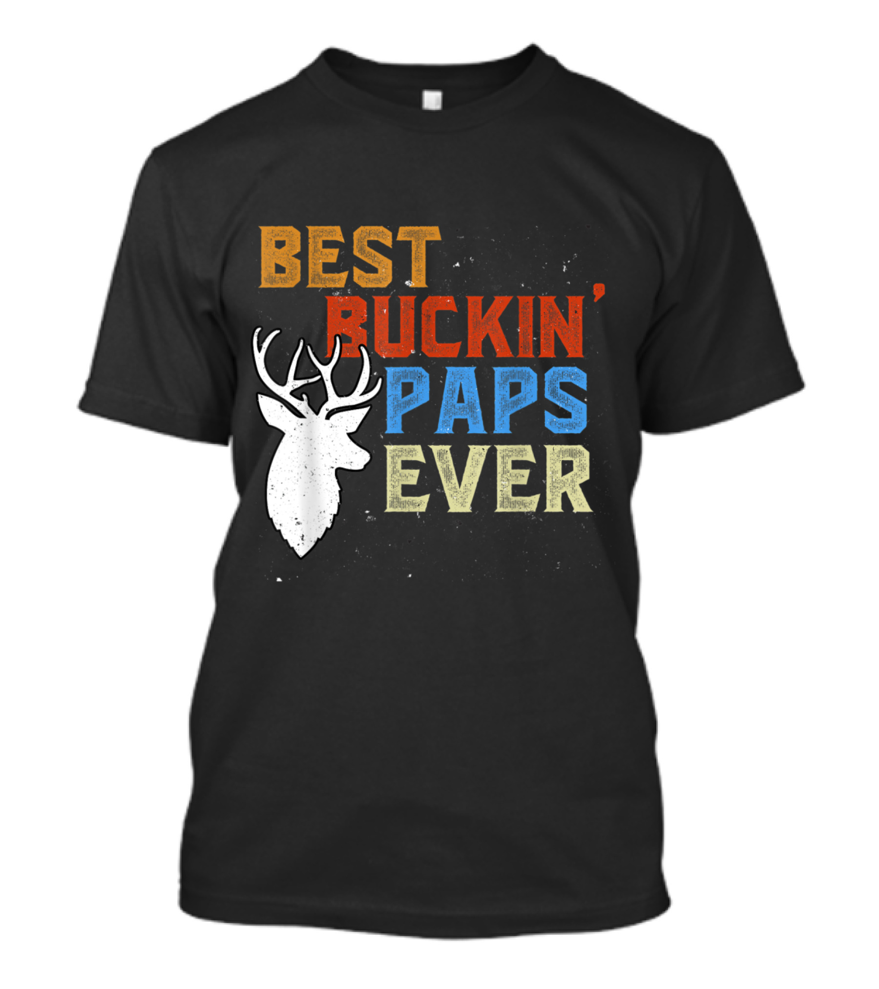 Best Buckin' Paps Ever Deer Hunting T-Shirt