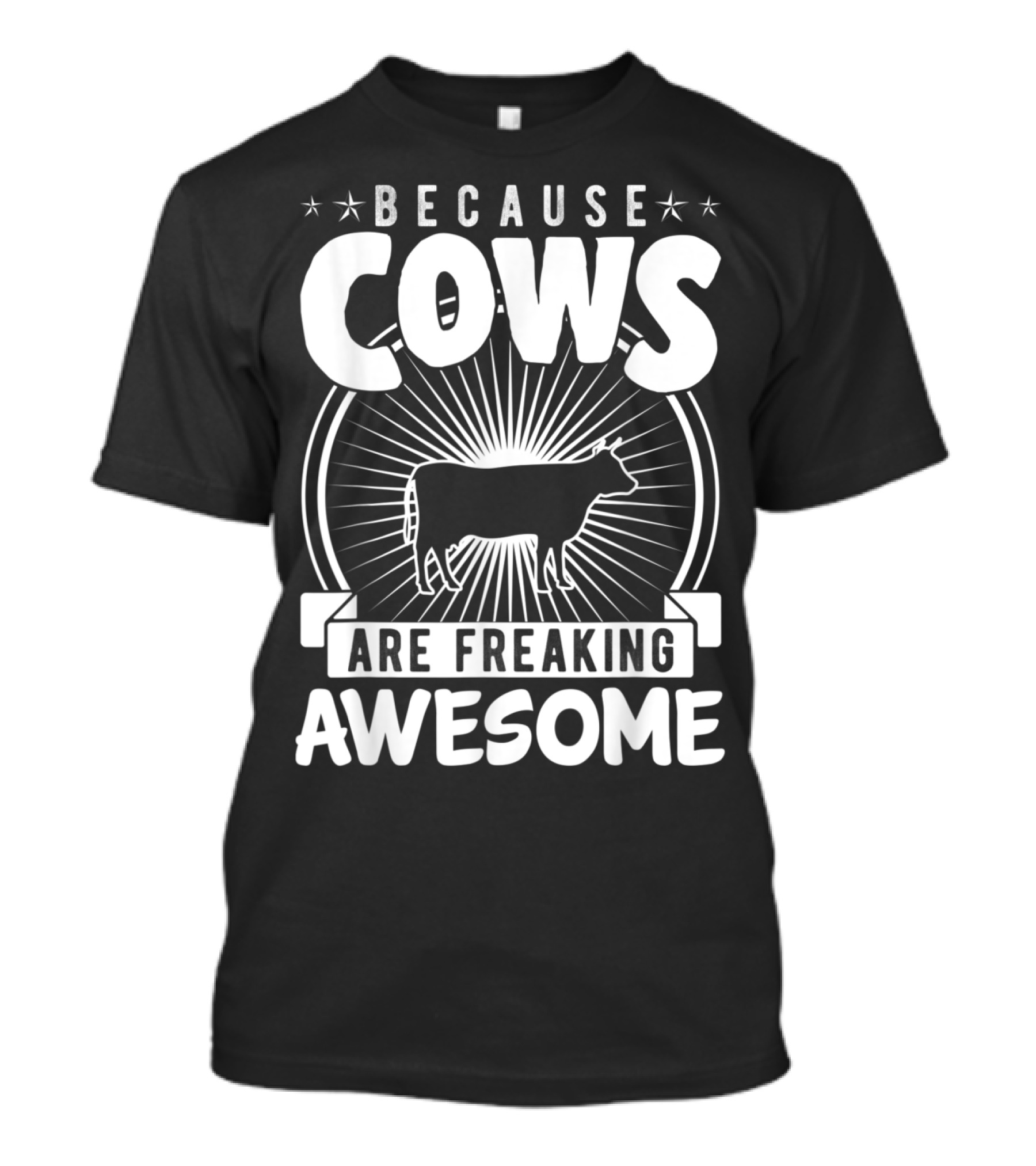 Because Cows Are Freaking Awesome Iconic Livestock Marvel With Retro Radiance T-Shirt