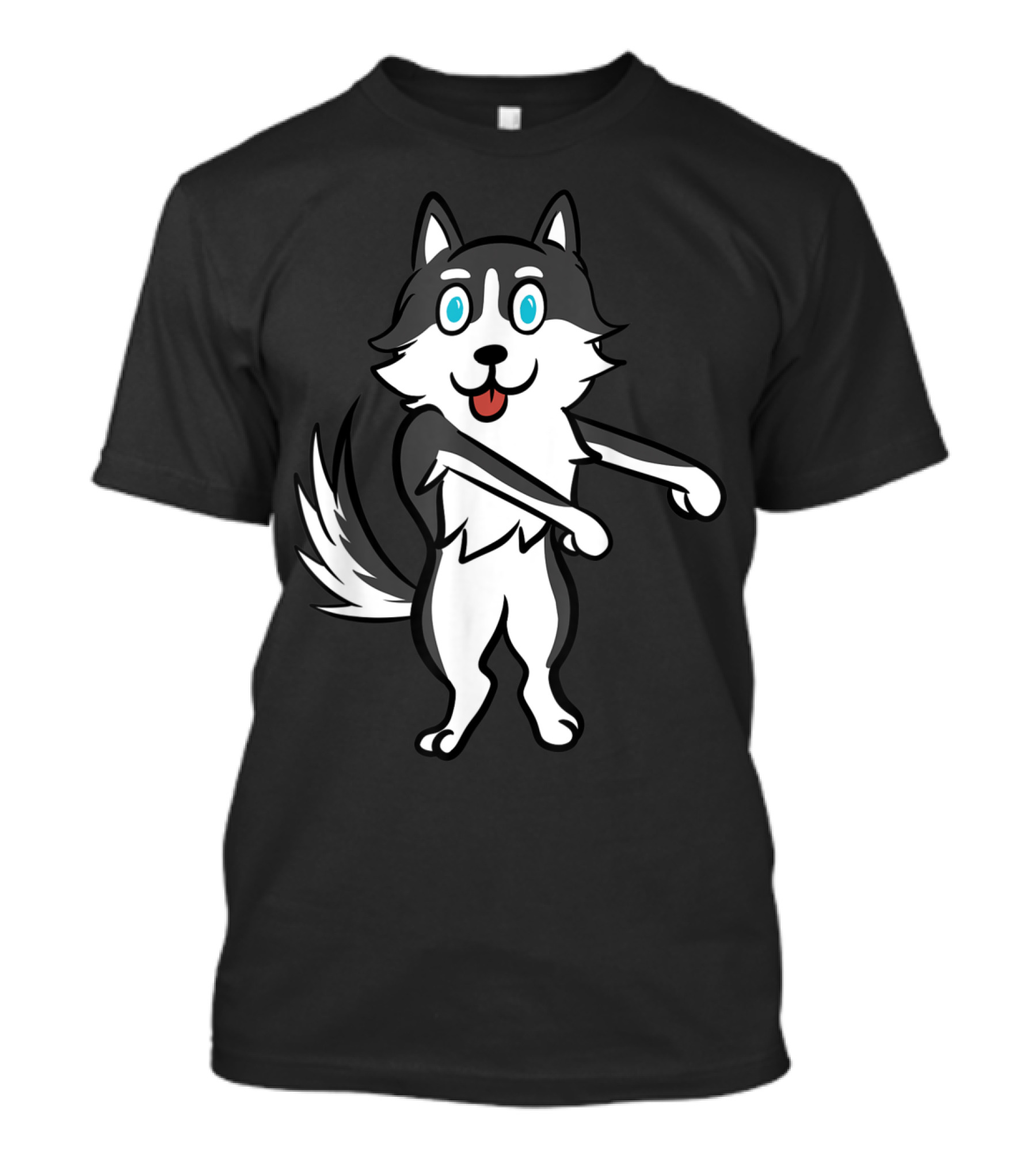 Husky Floss Dance Funny Animal Move Flossing T-Shirt