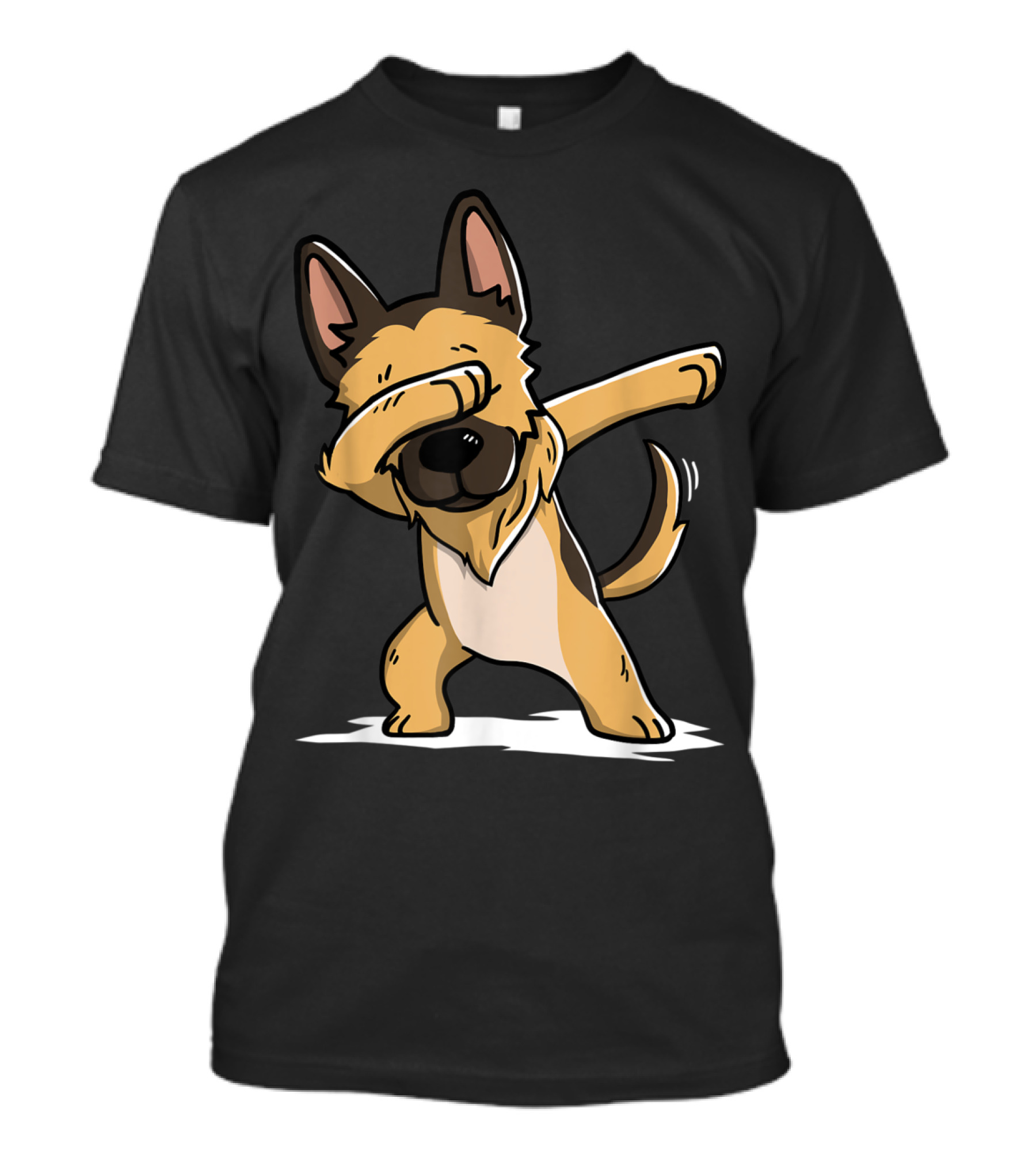 German Shepherd Dabbing Dance Pose Humor T-Shirt