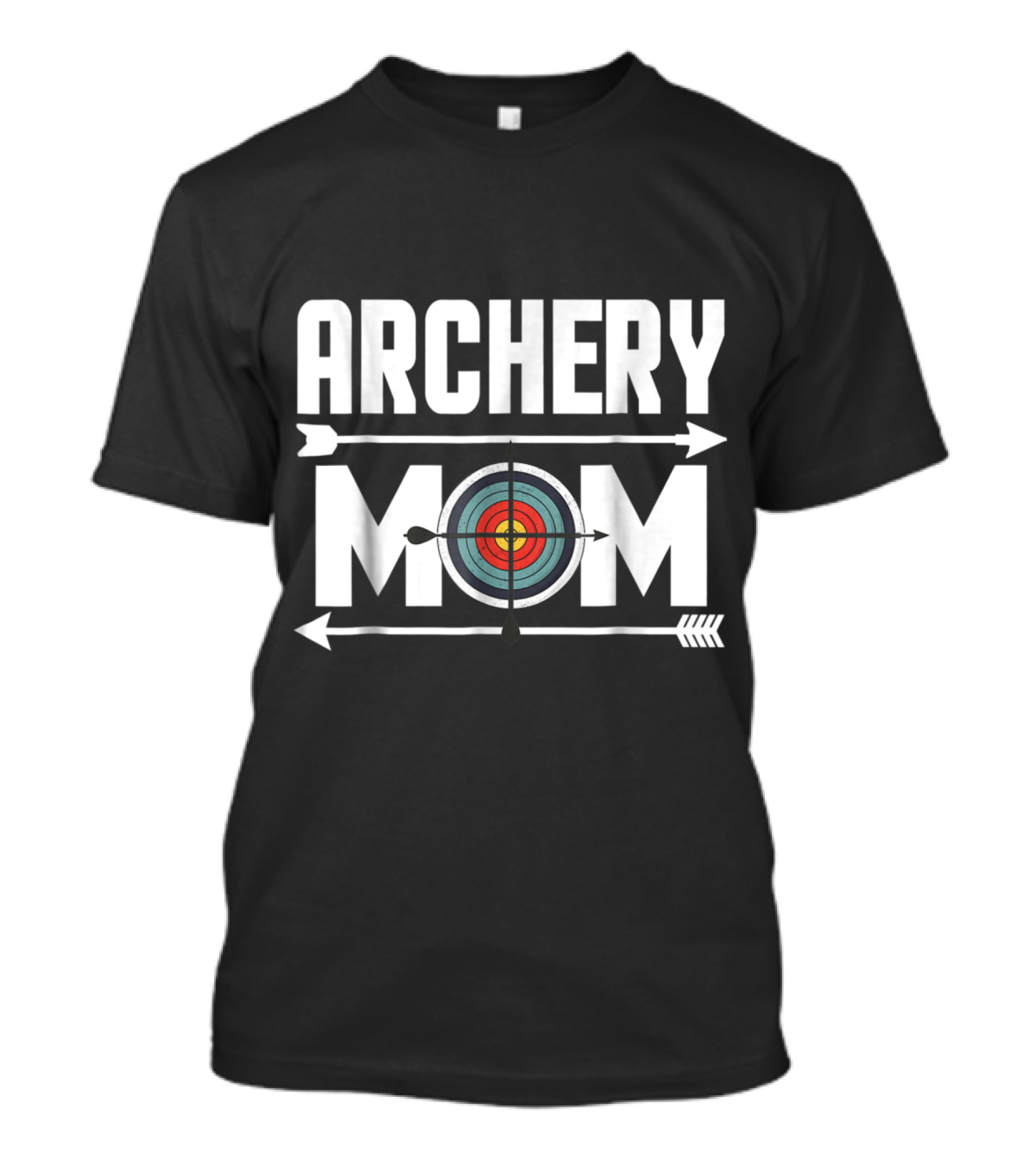 Archery Mom Target Design With Arrows Elements T-Shirt