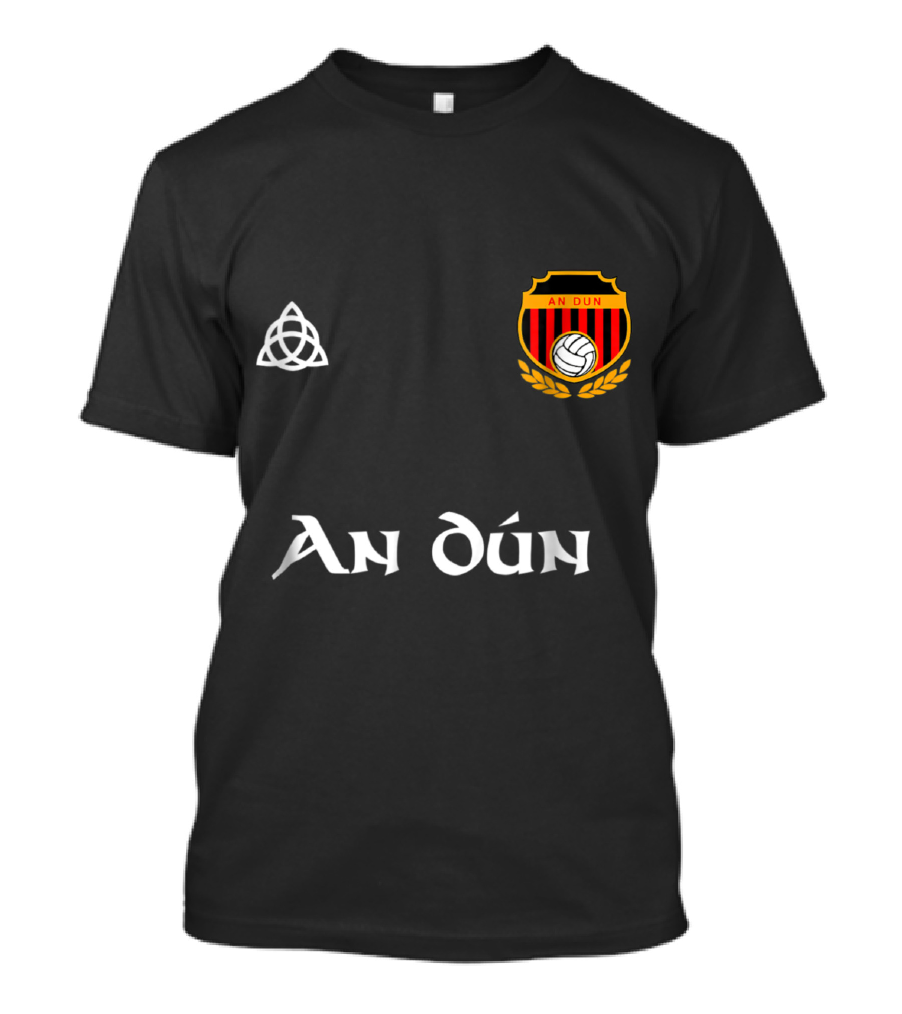 An Dún Gaelic Football Jersey Triquetra And Crest T-Shirt
