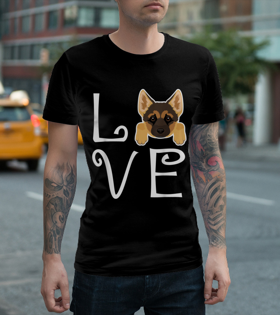 German Shepherd Love Dog Owner Puppy T-Shirt