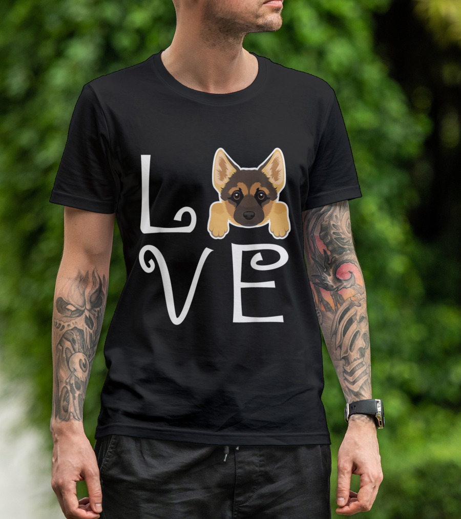 German Shepherd Love Dog Owner Puppy T-Shirt