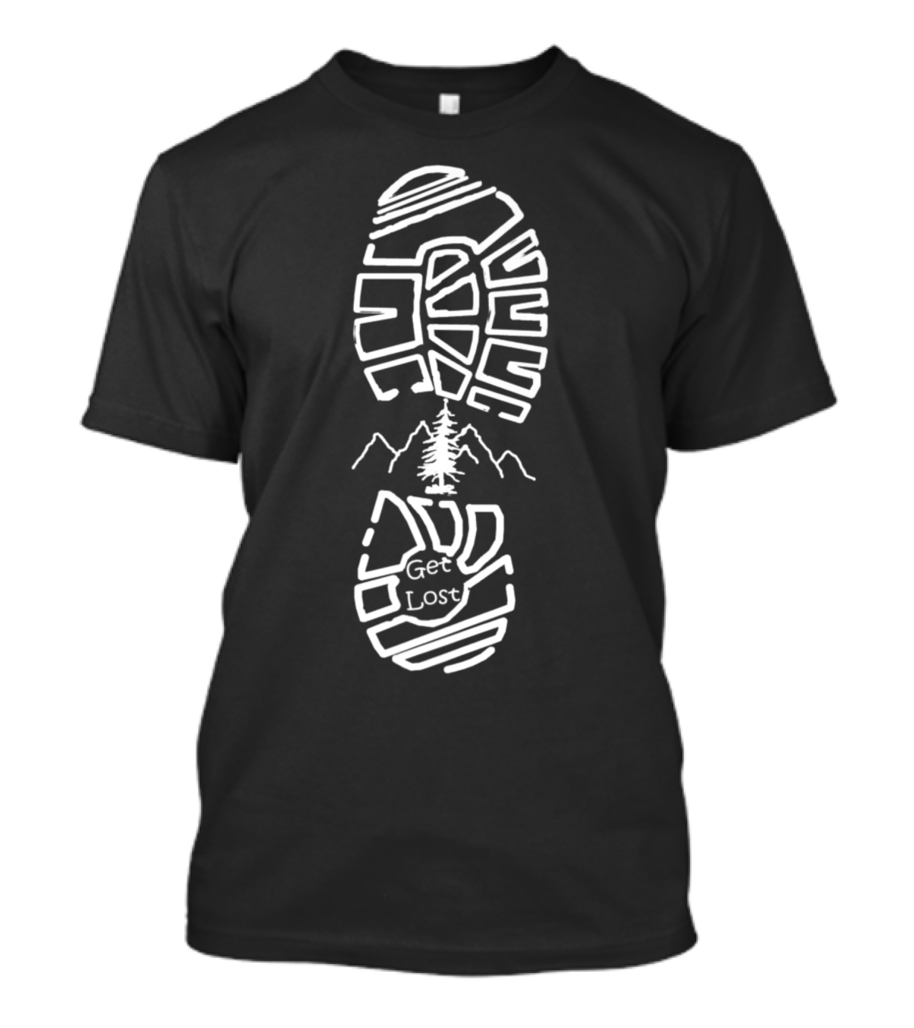 Get Lost Adventure Hiking Camping Outsiders Exploration T-Shirt
