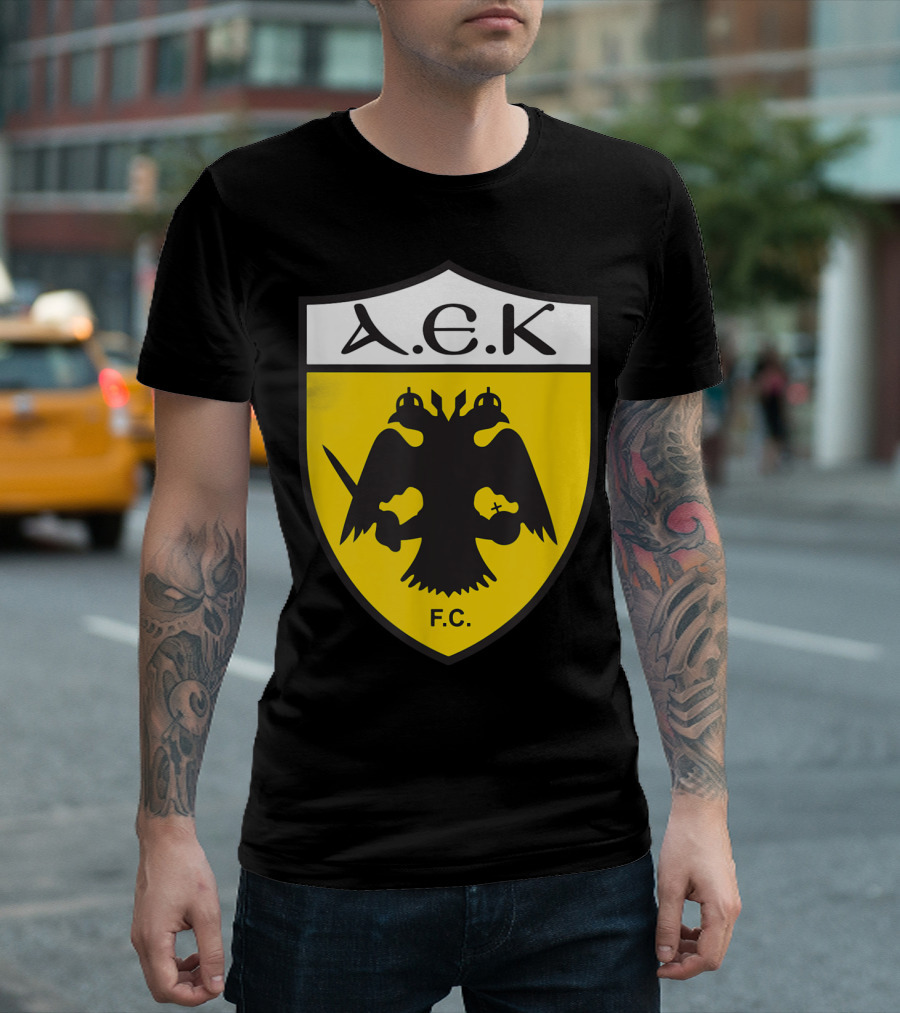 AEK F.C. Logo Double-Headed Eagle Emblem T-Shirt